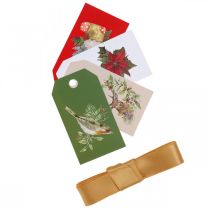 Produkt Papier do pakowania z bibułową wstążką i przywieszkami 4 arkusze w zestawie 50×70cm
