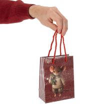 Produkt Torebka prezentowa świąteczna z motywem myszy, 16 cm, 2 sztuki
