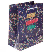 Produkt Torebka prezentowa urodzinowa „Wszystkiego najlepszego” papier 18×10×23cm 2 szt.