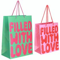 Produkt Torba prezentowa z uchwytami „Wypełniona miłością” wys. 36/23 cm, zestaw 2 szt.