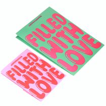 Produkt Torba prezentowa z uchwytami „Wypełniona miłością” wys. 36/23 cm, zestaw 2 szt.