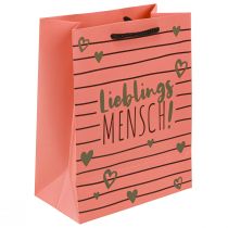 Produkt Worek prezentowy z serduszkami „Ulubiona osoba” papier 18×10×23cm 2szt