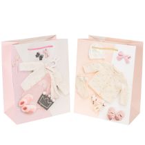 Produkt Torebki prezentowe dla dziewczynek, torebki prezentowe z okazji narodzin dziecka, 23×18 cm, 2 sztuki