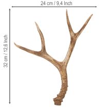 Produkt Sztuczne poroże, realistyczne, rustykalne, 32 cm