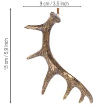 Produkt Rustykalne zawieszki z poroża na ścianę lub drzewo, 15 cm, 6 sztuk