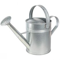Produkt Dekoracyjna konewka w stylu retro metalowa srebrna 42x15,5x27cm