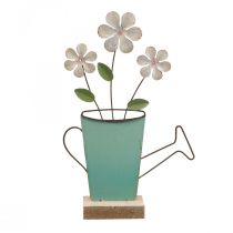 Konewka dekoracja metalowa dekoracja stołu kolor rdzawy 23,5/24cm 2szt