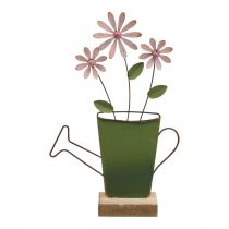 Konewka dekoracja metalowa dekoracja stołu kolor rdzawy 23,5/24cm 2szt