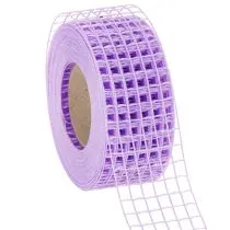 Produkt Taśma siateczkowa fioletowa, szerokość 4,5 cm, rolka taśmy dekoracyjnej do prac kreatywnych, 10 m