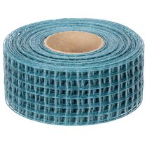 Produkt Wstążka dekoracyjna, kratka, szerokość 4,5 cm, niebieska, do prac rękodzielniczych, 10 m