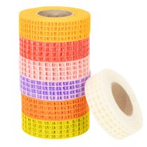 Produkt Taśma siatkowa dekoracyjna, różne kolory, 3 cm x 10 m, 7 sztuk