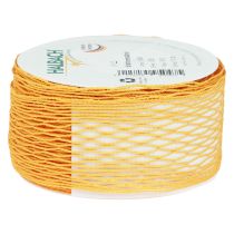 Produkt Taśma siatkowa, taśma dekoracyjna, pomarańczowa, zbrojona drutem, 50 mm, 10 m
