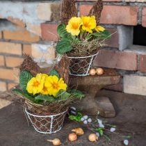 Produkt Kosz siatkowy, kosz druciany, dekoracja metalowa shabby chic biały Ø12cm W7cm