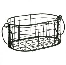 Produkt Kosz druciany z uchwytami metalowy czarny 17-32cm zestaw 4 szt