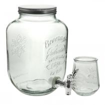 Produkt Szklanka do napojów z zestawem kranów z 4 szklankami wys. 25,5 cm