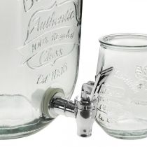 Szklanka do napojów z zestawem kranów z 4 szklankami wys. 25,5 cm