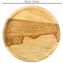 Produkt Kopuła szklana z dekoracją z drewnianej płyty serowej Ø22cm H16,5cm