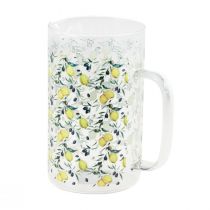 Produkt Dzbanek szklany cytryny i oliwki Dekoracyjny dzbanek szklany W17cm