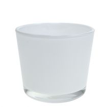 Produkt Doniczka szklana biała Ø10cm W8,5cm