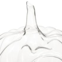 Produkt Szklana dynia z otworem, jesienna dekoracja dyni, przezroczysta, Ø21 cm, wys. 20 cm