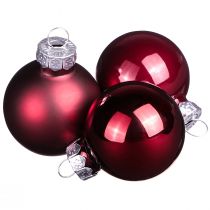 Produkt Bombki szklane Boże Narodzenie w Bordeaux mix Ø3cm 22 szt