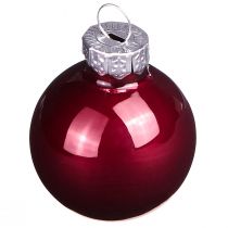 Produkt Bombki szklane Boże Narodzenie w Bordeaux mix Ø3cm 22 szt