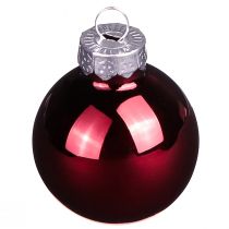 Produkt Bombki szklane Boże Narodzenie w Bordeaux mix Ø3cm 22 szt