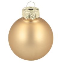 Produkt Bombki szklane bombki choinkowe szklane różowe złoto Ø4cm 24 szt.