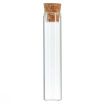 Probówki dekoracyjne szklane rurki korki mini wazony wys. 13cm
