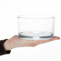 Produkt Przezroczysta szklana misa, mała misa do wszechstronnych szklanych dekoracji, kwiatów, sukulentów i świec, 13 cm