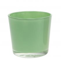 Produkt Doniczka szklana Ø10cm W8,5cm miętowa zieleń