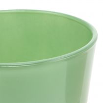 Produkt Doniczka szklana Ø10cm W8,5cm miętowa zieleń