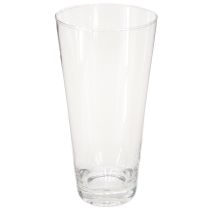 Produkt Wazon szklany stożkowy wazon na kwiaty transparentny Ø10cm H20cm