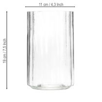 Produkt Wazon o wyjątkowej, pasiastej strukturze, nowoczesny design, 19 cm