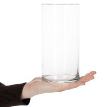 Produkt Wysoki szklany wazon, prosty szklany cylinder, idealny na wazon na kwiaty lub szkło dekoracyjne, 20 cm