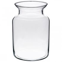 Produkt Szklany wazon na kwiaty szeroki przezroczysty Ø12cm W20cm
