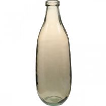 Wazon szklany brązowy duży wazon podłogowy lub szklana dekoracja stołu Ø15cm H40cm
