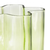 Produkt Wazon szklany Wazon zielony Kwiat Wazon dekoracyjny Ø15cm W20cm