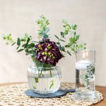 Produkt Wazon szklany żebrowany wazon szklany Ø14cm W13cm 2szt