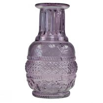 Produkt Wazony szklane mini wazony jasnofioletowy fioletowy styl retro W13cm 2szt