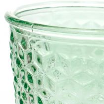 Lampion szklany, puchar szklany z nóżką, słoik szklany Ø10cm H18,5cm