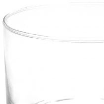 Szklany wazon szklany cylinder Ø9cm H7cm
