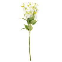 Produkt Sztuczny kwiat Gloriosa, biały i żółty, elegancka gałązka kwitnąca do dekoracji, 80 cm, 3 sztuki