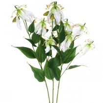 Sztuczna lilia, dekoracja kwiatowa, sztuczna roślina, jedwabny kwiat biały L82cm 3szt