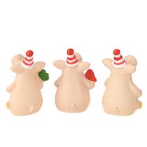 Produkt Dekoracyjna świnia na szczęście z amuletami 5 cm 6 szt.