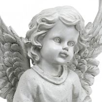 Grave Angel Angel Figure Bird Bath Dekoracja grobu H26cm
