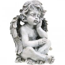 Grabengel Anioł Szary Nagrobek Figurka Dekoracja grobu 24cm