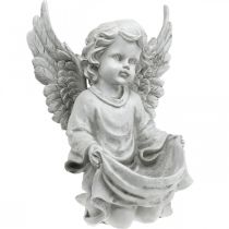 Grave Angel Angel Figure Bird Bath Dekoracja grobu H26cm