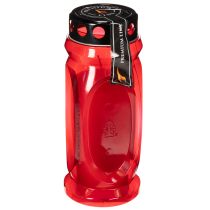 Produkt Znicz czerwony, wieczko czarne, znicz pamiątkowy 4 dni 23 cm