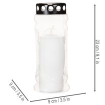 Produkt Latarnia nagrobkowa z czarną pokrywą 23cm